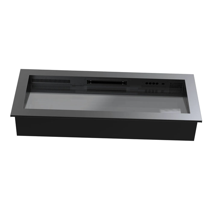 itedeer Latitude II 48" Smart Electric Fireplace Trim Kit - ZEF48X-T2B, Black