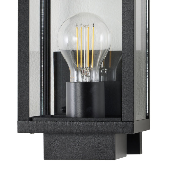 Logan 1 Light Exterior Wall Bracket Black