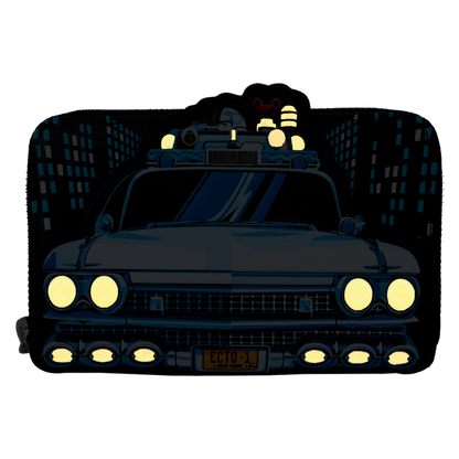 Loungefly Ghostbusters - Ecto-1 Glow Zip Around Wallet