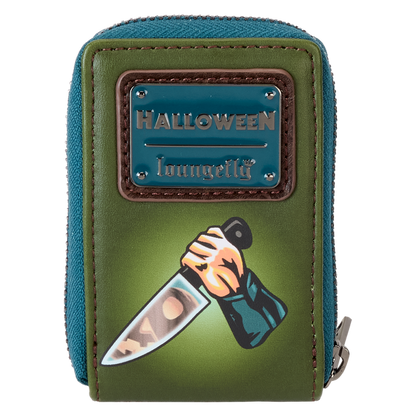 Loungefly Halloween - Michael Myers Pumpkin Glow Accordion Zip Around Wallet