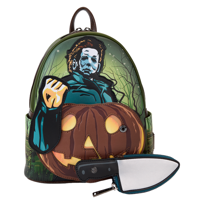 Loungefly Halloween - Michael Myers Pumpkin Glow Mini Backpack Coin Bag