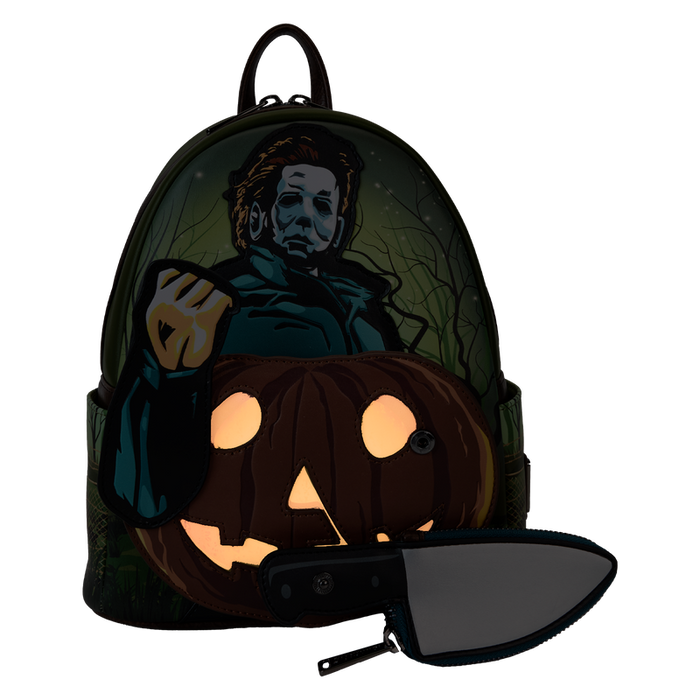 Loungefly Halloween - Michael Myers Pumpkin Glow Mini Backpack Coin Bag