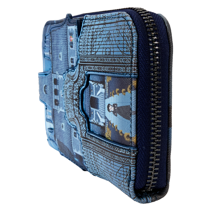 Loungefly The Addams Family - Wednesday Nevermore Academy Castle Zip Around Wallet