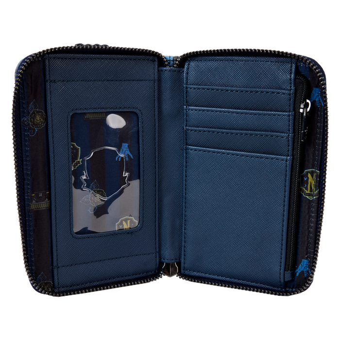 Loungefly The Addams Family - Wednesday Nevermore Academy Castle Zip Around Wallet