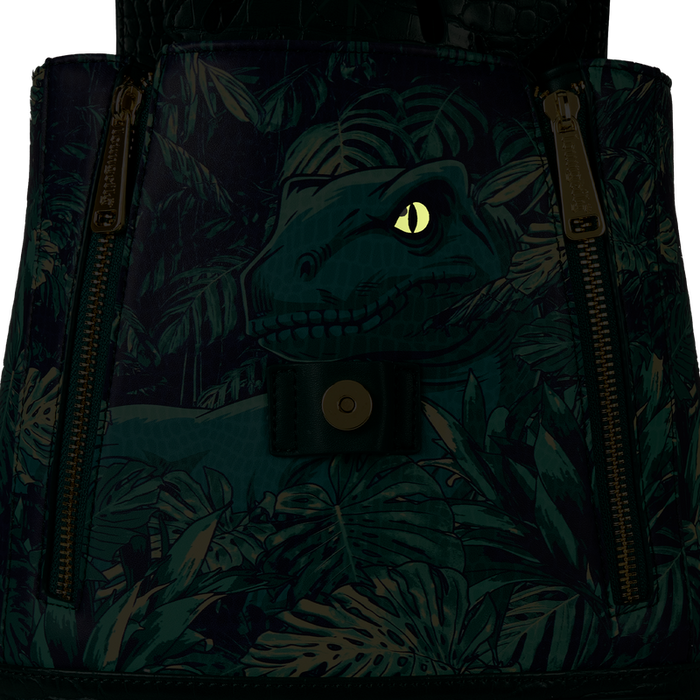Loungefly Universal Jurassic World - Jurassic World Jungle Velociraptor Glow Drawstring Mini Backpack