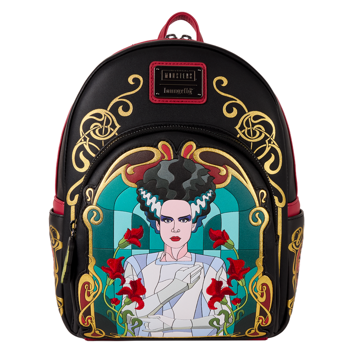 Loungefly Universal Monsters - Bride Of Frankenstein Stained Glass Mini Backpack
