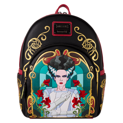 Loungefly Universal Monsters - Bride Of Frankenstein Stained Glass Mini Backpack