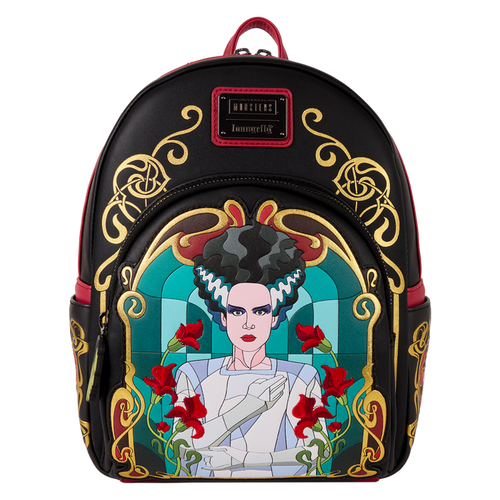 Loungefly Universal Monsters - Bride Of Frankenstein Stained Glass Mini Backpack