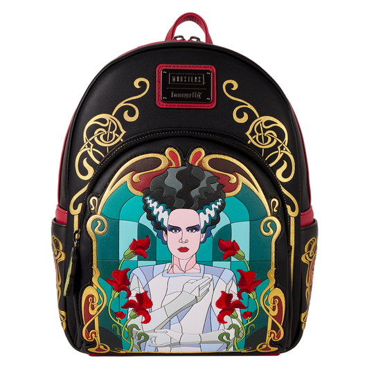 Loungefly Universal Monsters - Bride Of Frankenstein Stained Glass Mini Backpack