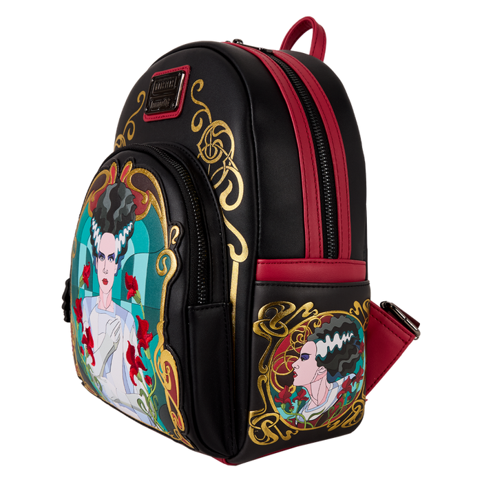 Loungefly Universal Monsters - Bride Of Frankenstein Stained Glass Mini Backpack