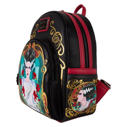 Loungefly Universal Monsters - Bride Of Frankenstein Stained Glass Mini Backpack