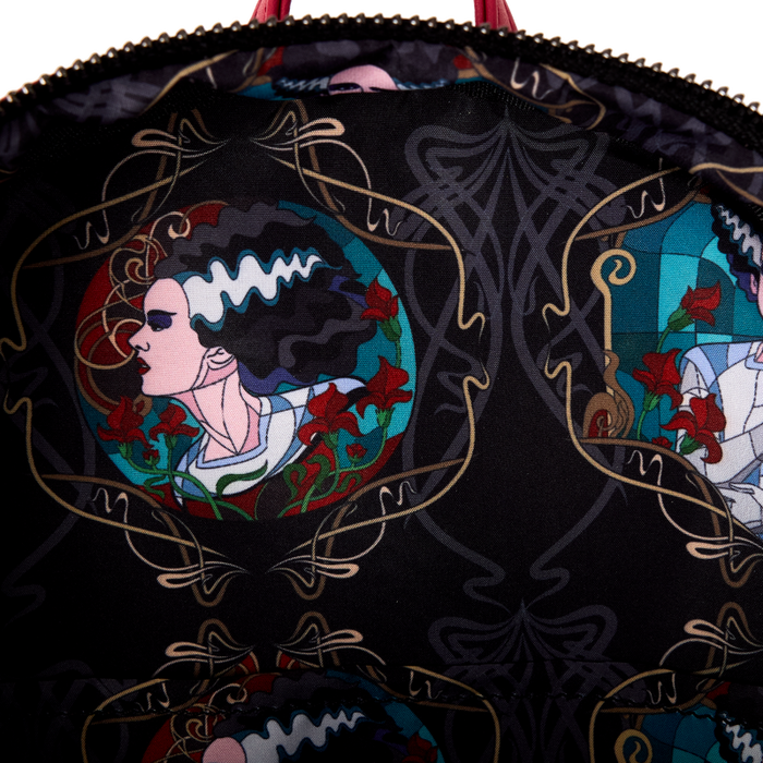 Loungefly Universal Monsters - Bride Of Frankenstein Stained Glass Mini Backpack
