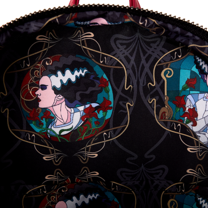Loungefly Universal Monsters - Bride Of Frankenstein Stained Glass Mini Backpack