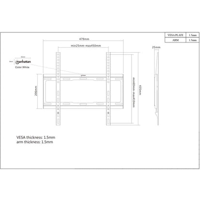 Universal Flat-Panel TV Low-Profile Wall Mount Image 6