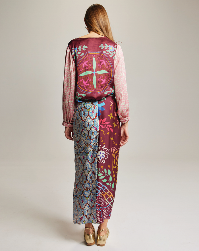 Luna Shipibo Tie Skirt