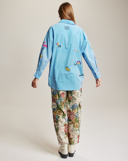 Madison Oversized EMB Shirt