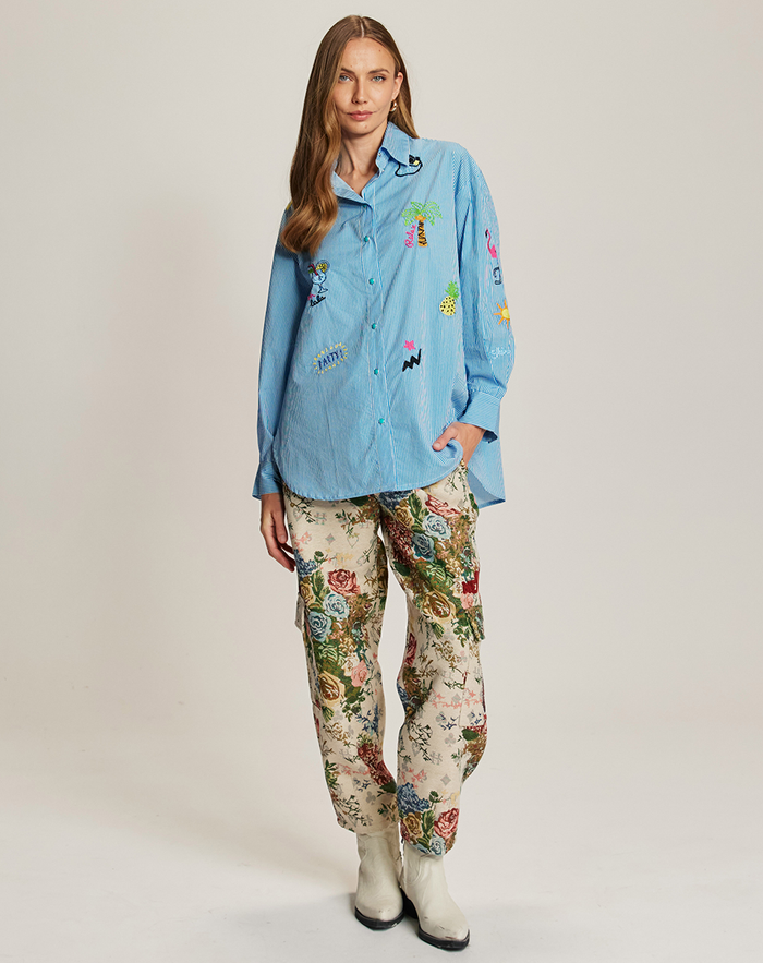 Madison Oversized EMB Shirt