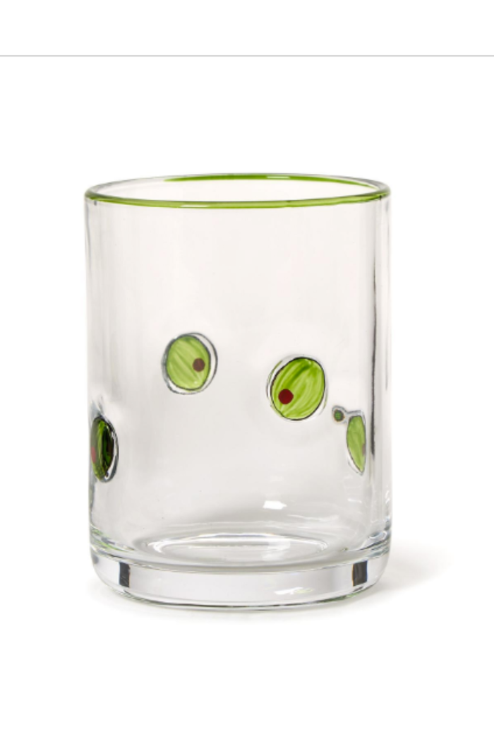Martini Olive DOF Glass