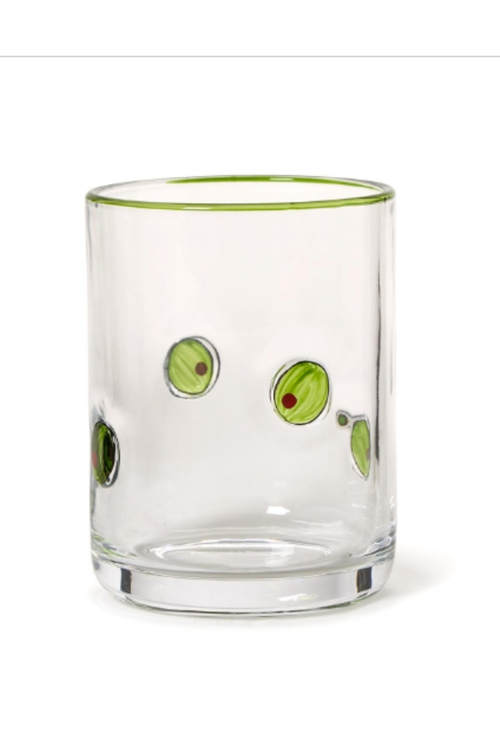 Martini Olive DOF Glass