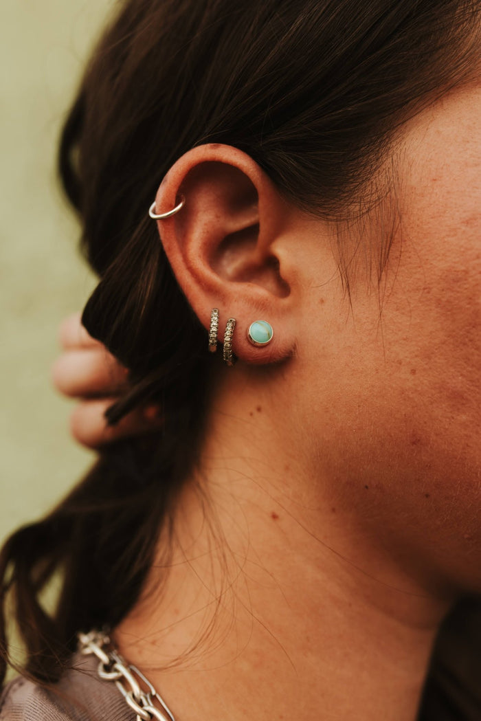 Mini Turquoise Studs6mm
