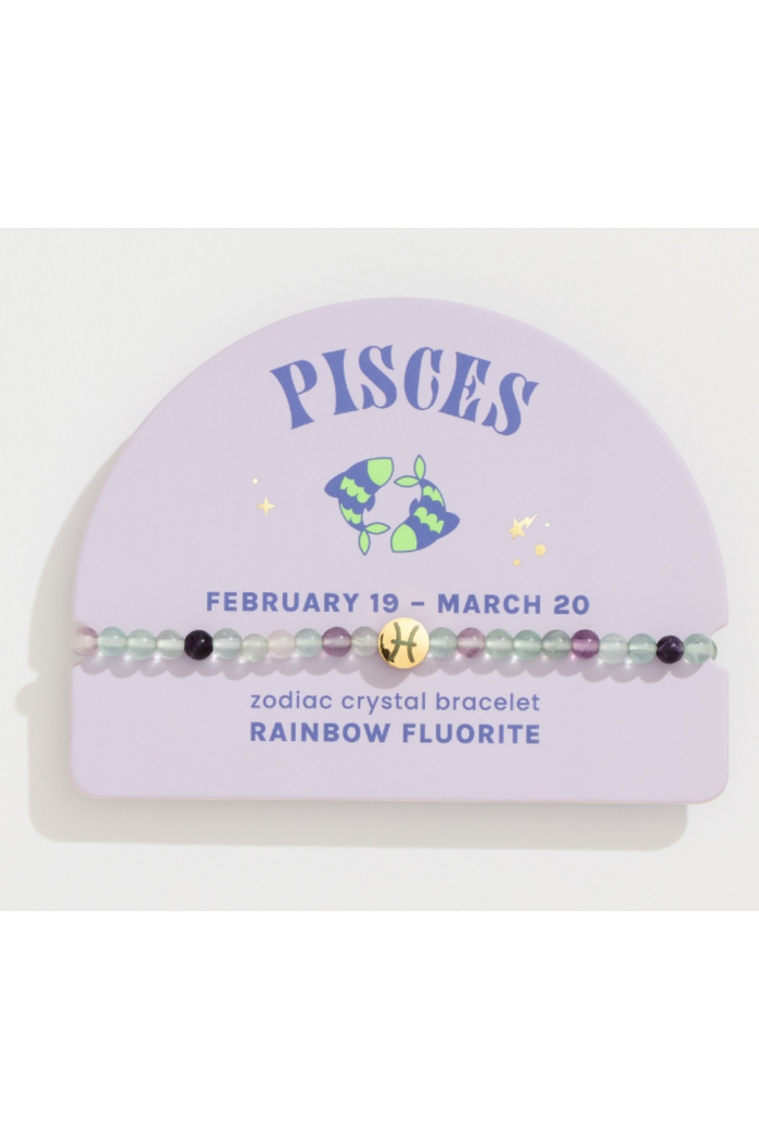 Mini Zodiac Crystal Bracelet: Pisces