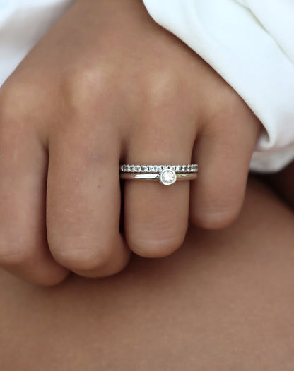 Minou Vigsel / Förlovningsring, Solitärring 0.10 ct diamant | I lager