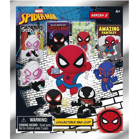 Monogram Spider-Man Classic 3D Foam Bag Clip Series 2, 1 Piece Blind Mystery Box