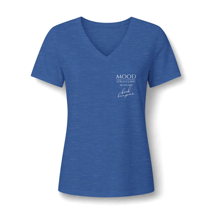 Mood: Struggling With My Book Hangover Women's V-Neck T-Shirt