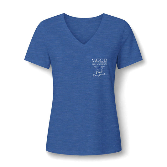 Mood: Struggling With My Book Hangover Women's V-Neck T-Shirt