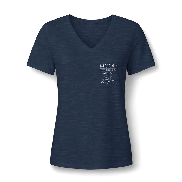 Mood: Struggling With My Book Hangover Women's V-Neck T-Shirt