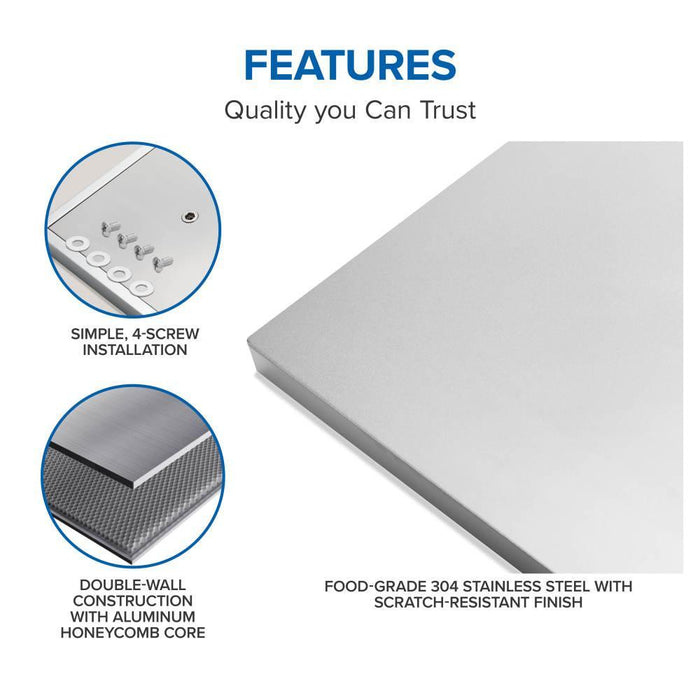Napoleon OASIS 24" x 24"  Stainless Steel Countertop with 12" Burner Cutout