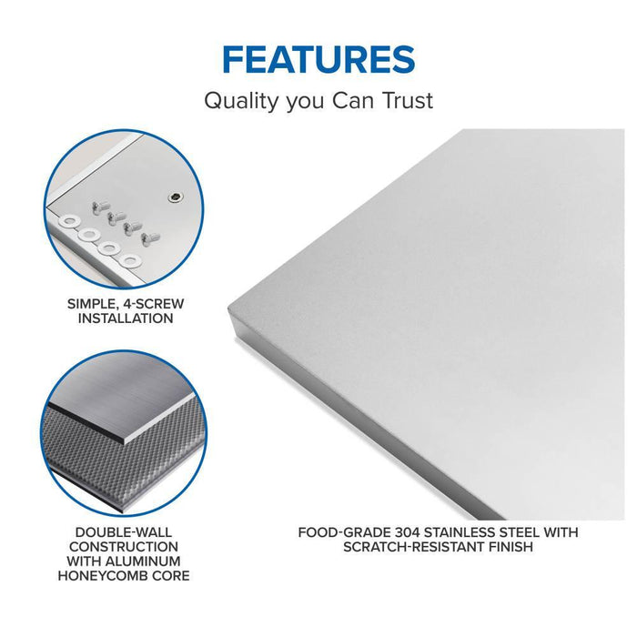 Napoleon OASIS Universal 24" x 24"  Stainless Steel Countertop