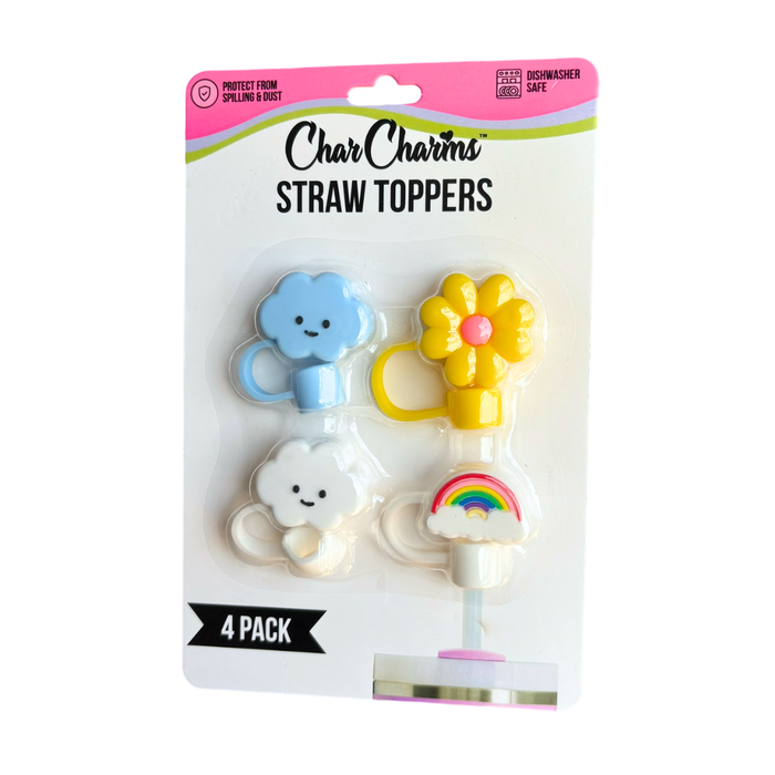 Nature - Retail 4-pack Straw Toppers