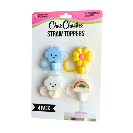 Nature - Retail 4-pack Straw Toppers