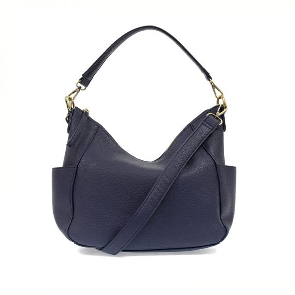 Navy Trish Convertible Hobo Bag