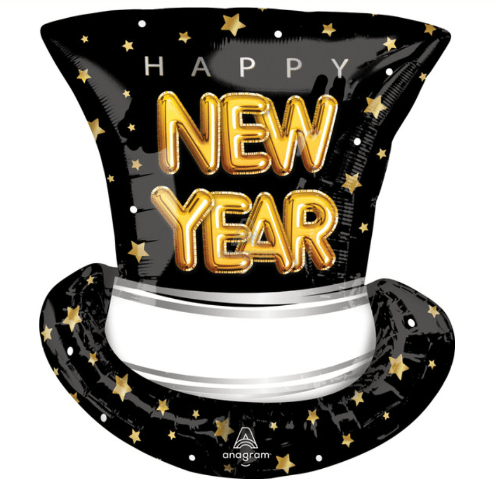 Havin' a Party Balloons New Year Top Hat Balloon