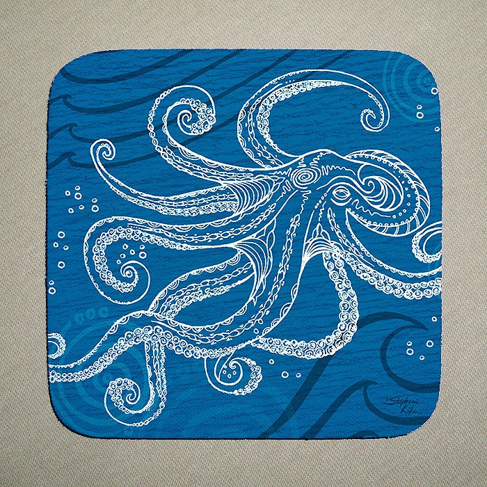 Octopus One Color Coaster