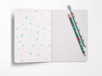Off Leash Set of Two Stitched Notebooks