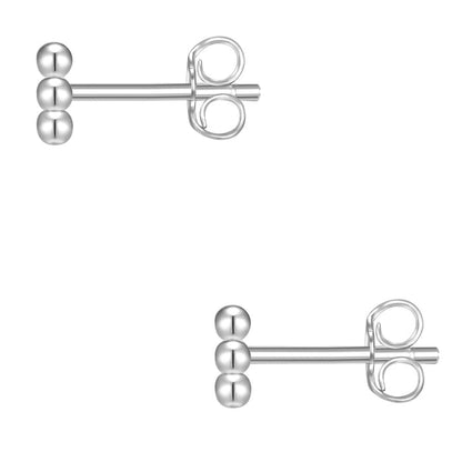 Ohrringe Stecker 3 Kugeln