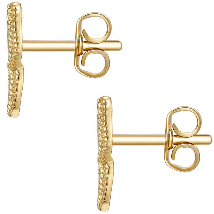 Ohrstecker gelbgold Schmetterling