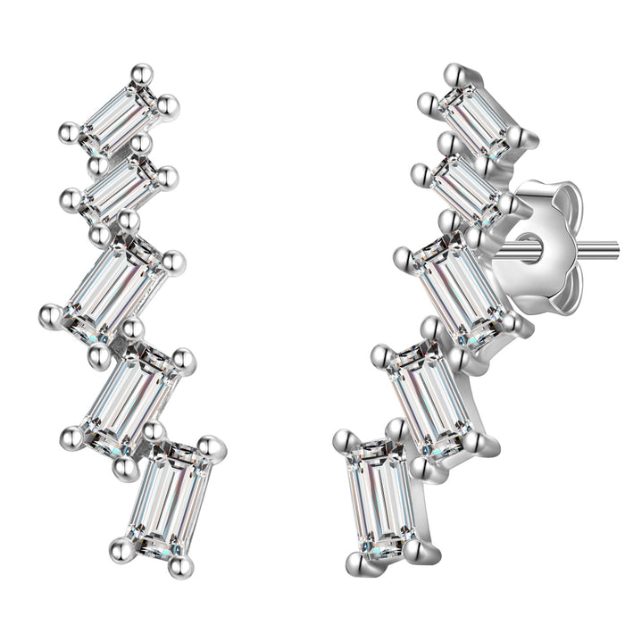 Ohrstecker mit Zirkonia silber