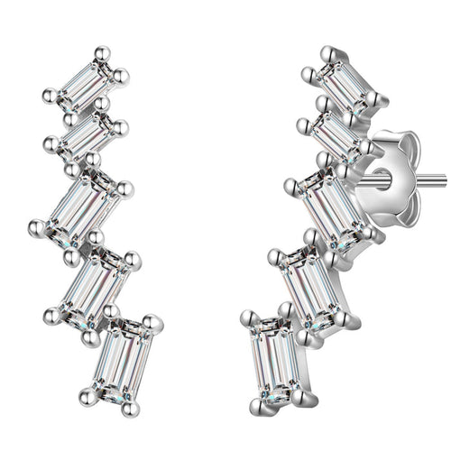 Ohrstecker mit Zirkonia silber