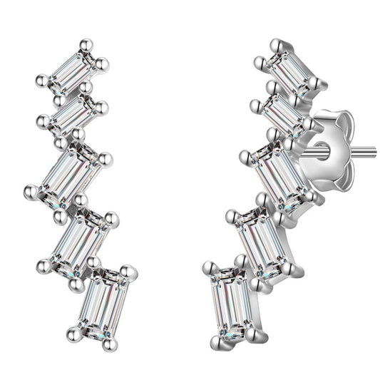 Ohrstecker mit Zirkonia silber