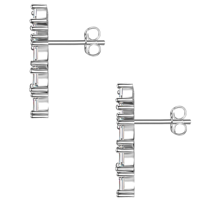 Ohrstecker mit Zirkonia silber