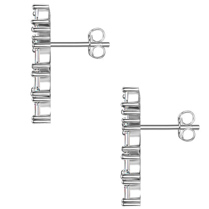 Ohrstecker mit Zirkonia silber
