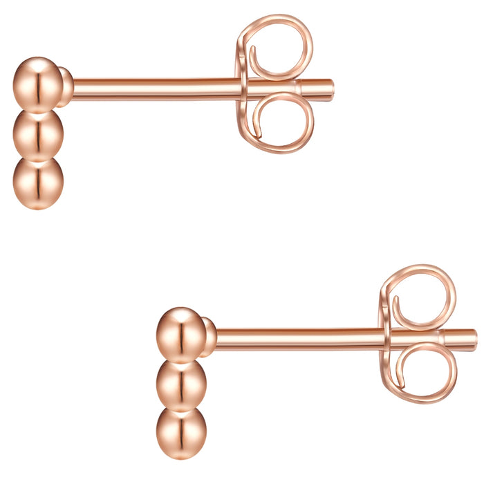 Ohrstecker roségold Dreieck