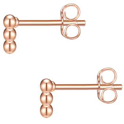 Ohrstecker roségold Dreieck