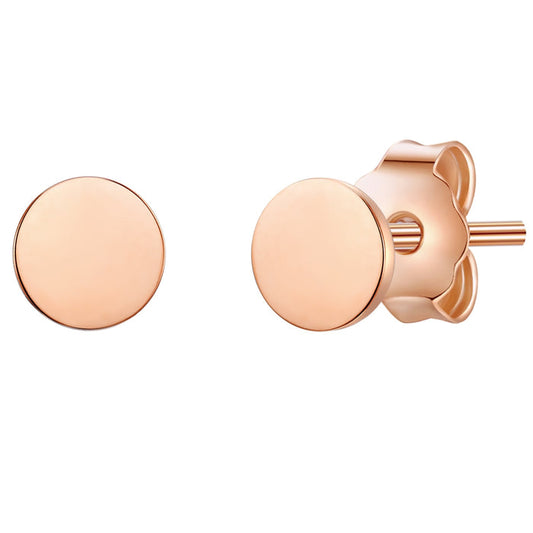 Ohrstecker roségold Kreis