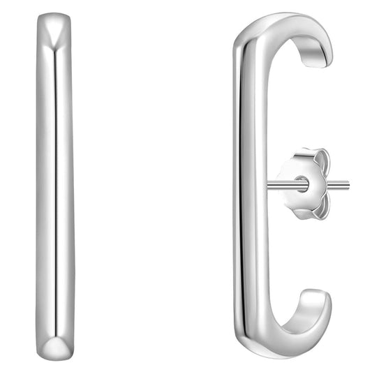 Ohrstecker silber Geo