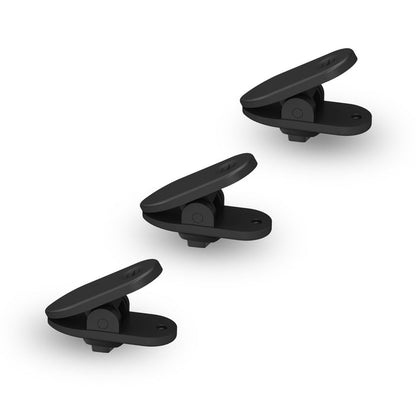 Image of Black Original Shirt Clip for Earphones (3 Piece Set).